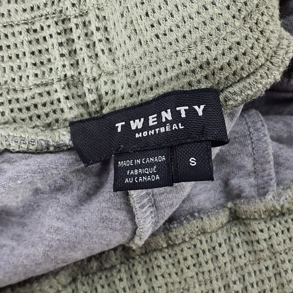 Twenty Montreal Textured Good Grey And Sage Breathe Shorts Size S - Picture 4 of 5